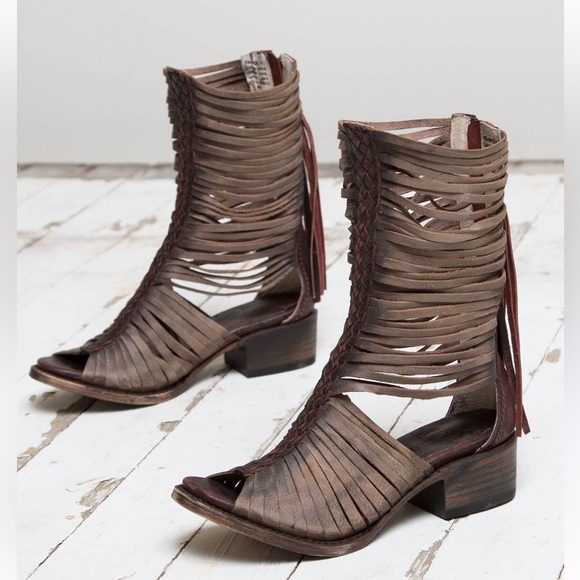 Freebird by Steven Shoes - Freebird by Steven INDIA Brown Strappy Women's Boots